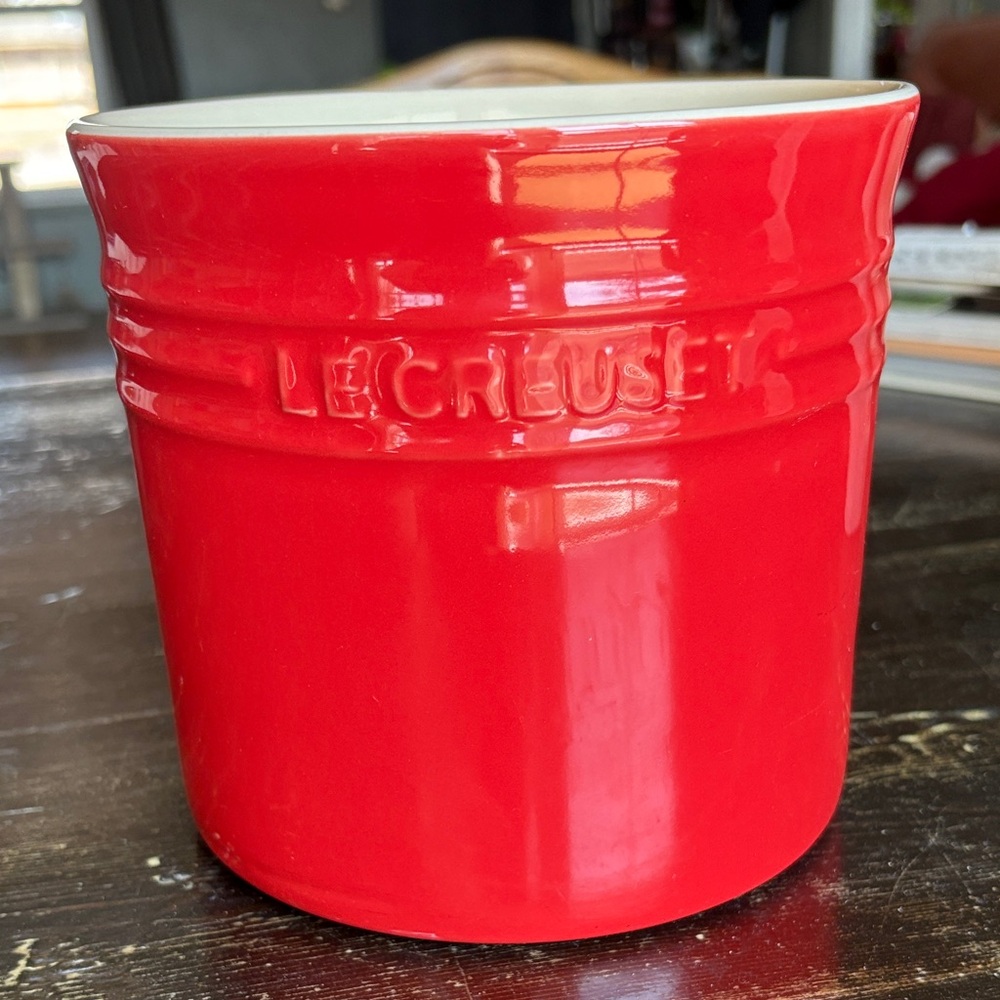 Le Creuset Cherry Red Stoneware Crock
